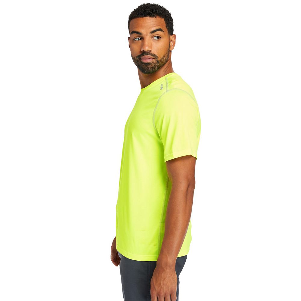 Timberland Μπλουζάκια Ανδρικα Πρασινο - Pro® Wicking Good Sport Short Sleeve - Greece 7289463-DI